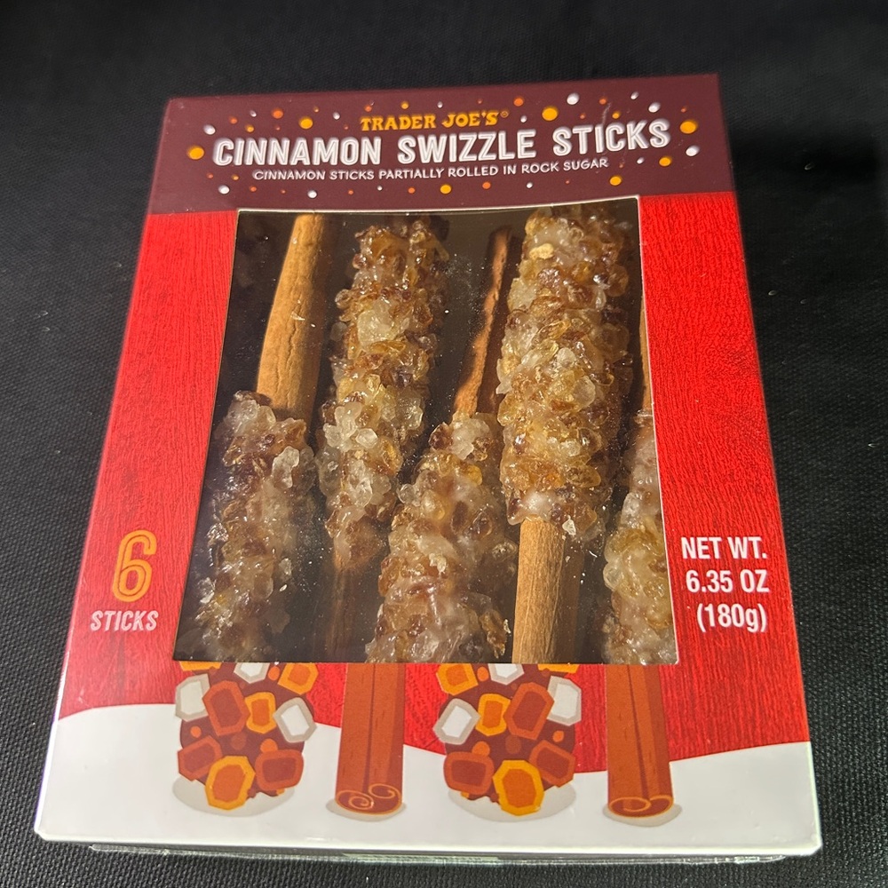 Trader Joe's Cinnamon Swizzle Sticks 
Expire 4/2025